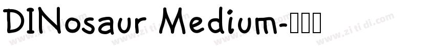 DINosaur Medium字体转换